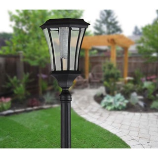 Abigail Solar Lamp Post with Planter