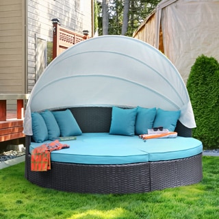 Furniture of America Ibiza 4-piece Outdoor Canopy Sofa Set