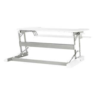 10-inch Height Adjustable Multi-position White Desk Riser