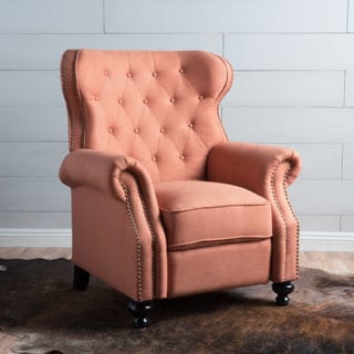 Walder Tufted Fabric Recliner Club Chair by Christopher Knight Home