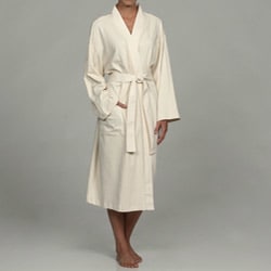 Women's Ecru Organic Cotton Bath Robe