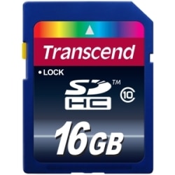 Transcend 16gb Class 10 SDHC Flash Memory Card