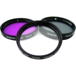 Zeikos Electronics ZE-FLK72 Filter Kit - Polarizer, FLD, Ultraviolet