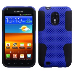INSTEN Blue/ Black Phone Case Cover for Samsung Galaxy S II/ Epic 4G/ Touch D710