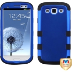 INSTEN Blue/ Black TUFF Hybrid Phone Case Cover for Samsung Galaxy S3/ S III i9300