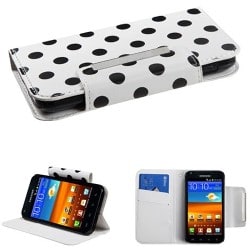 INSTEN Polka Dots/ White Phone Case Cover for Samsung Galaxy S2