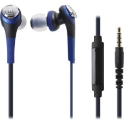 Audio-Technica Solid Bass In-Ear Headphones with In-line Mic & Contro