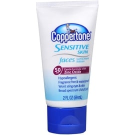 Coppertone Sensitive Skin Faces Sunscreen Lotion SPF 50 2 oz