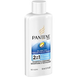 Pantene Pro-V Classic 2-in-1 Shampoo & Conditioner, Travel Size 1.7 oz