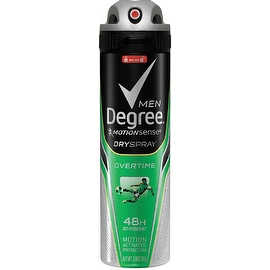 Degree Men MotionSense Dry Spray Antiperspirant, Overtime 3.80 oz