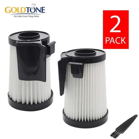 (2) GoldTone Replacement Eureka Optima HEPA Vacuum Filter DCF-10 & DCF-14 Fits 430 Series Upright Cleaner Replaces 62396 62731