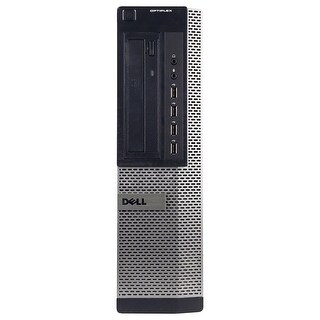 Dell OptiPlex 790 Desktop Computer Intel Core I3 2100 3.1G 4GB DDR3 250G Windows 7 Pro 1 Year Warranty (Refurbished) - Black