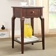 Thumbnail 21, Daniella 1-Drawer Wood Storage Accent End Table by iNSPIRE Q Bold. Changes active main hero.