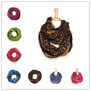Women's fashion lightweight infinity scarf loops 12-pack - Large