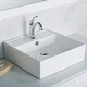 Kraus Elavo 18 1/2 inch Square Porcelain Ceramic Vessel Bathroom Sink - Thumbnail 13