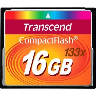 Transcend 16GB CompactFlash Memory Card 133x (TS16GCF133)