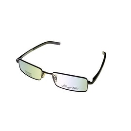 Kenneth Cole Mens Opthalmic Eyeglass Frame Gunmetal Rectangle Metal KC111 753 - Medium