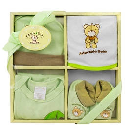 4-Piece Baby Gift Set, Green