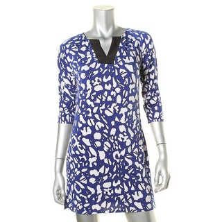 Laundry by Shelli Segal Womens Petites Cocktail Dress Matte Jersey Printed