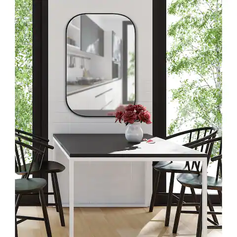 Kate and Laurel Rollo Decorative Framed Wall Mirror