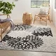 preview thumbnail 22 of 158, Nourison Aloha Floral Modern Indoor/Outdoor Area Rug 12' x 15' - Black White