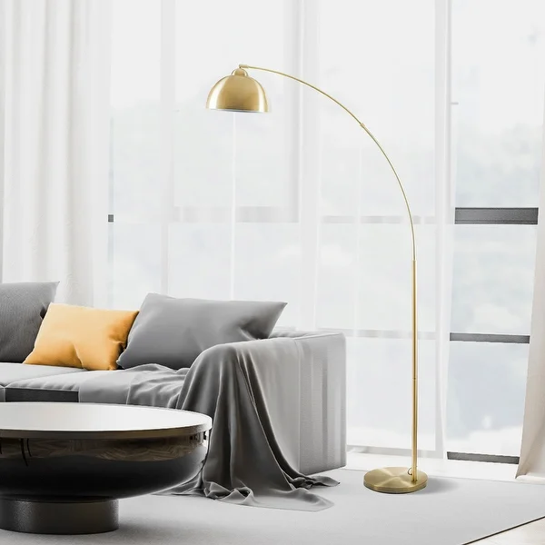 Archiology 79-inch Arch Floor Lamps With Plated Shade