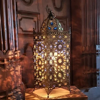 Ellams 24-inch Jeweled Turkish Table Lamp