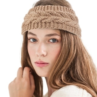 Zoadaca Women Winter Warm Knit Crochet Headband for Ski/ Snowboarding