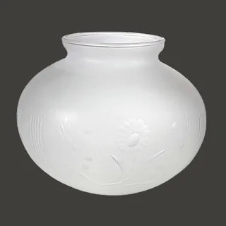 2 Lamp Shade White Milk Glass Globe 3 1/4 Fitter 5 H 6 Dia