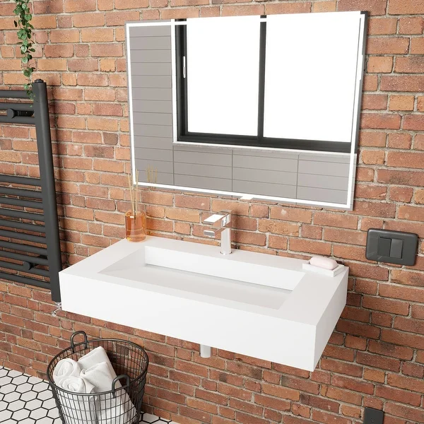 Pyramid Solid Surface Wall-Mounted Sink