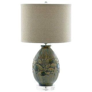 Cyan Design Piscine Table Lamp Piscine 1 Light Accent Table Lamp with Beige Shade