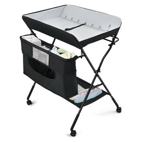 Gymax Baby Changing Table Portable Newborn Nursery Organizer - See Details