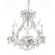 Gallery T40-577 4 Light 1 Tier Crystal Chandelier - Swag Plug-In Kit Included