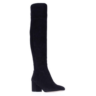Franco Sarto Kerri Tall Block Heel Boots - Black