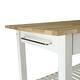 Thumbnail 14, 2-shelf Natural Solid Wood Top Kitchen Island - N/A. Changes active main hero.