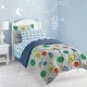 Dream Factory Space Rocket Twin 5-piece Bed in a Bag with Sheet Set - Thumbnail 2