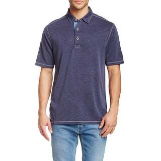 Tommy Bahama NEW Solid Blue Denim Mens Size XL Paradiso Polo Shirt