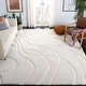 preview thumbnail 3 of 103, SAFAVIEH Florida Shag Sigtraud Abstract Waves 1.2-inch Area Rug
