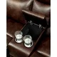 Furniture of America Faux Leather Reclining Sectional with Chaise - Thumbnail 3