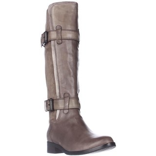 Cole Haan Air Whitley Buckled Pull Up Riding Boots - Greige