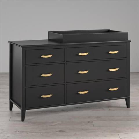 Little Seeds Monarch Hill Black Hawken 6 Drawer Changing Table
