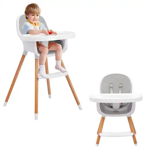4 in 1 High Chair Baby Eat and Grow Convertible High Chair