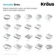 Kraus Elavo 19 inch Rectangle Porcelain Ceramic Vessel Bathroom Sink - Thumbnail 17