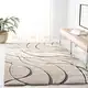 preview thumbnail 2 of 103, SAFAVIEH Florida Shag Sigtraud Abstract Waves 1.2-inch Area Rug