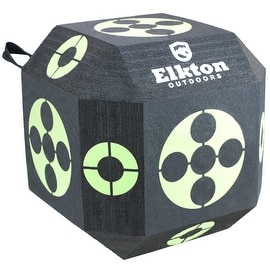 Elkton 18-Sided 3D Cube Archery Target Constructed with Rapid Self Healing XPE Foam Perfect Reusable Target for all Arrow Types
