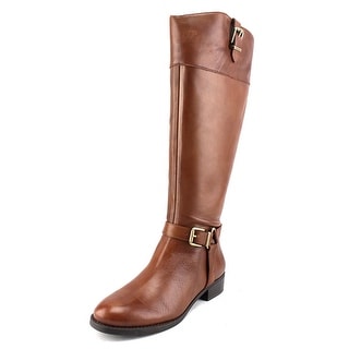 INC International Concepts Fedee Round Toe Leather Knee High Boot