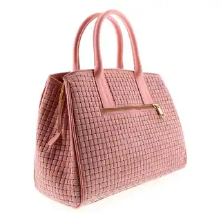 HS2076 RO SASA Pink Leather Satchel/Shoulder Bag