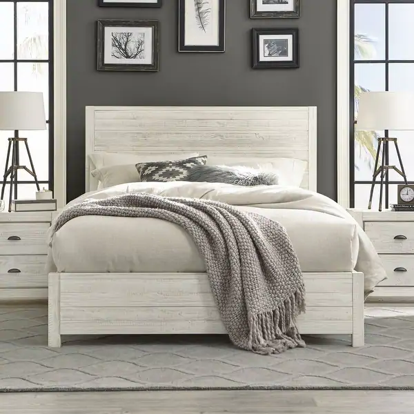 Grain Wood Furniture Montauk Queen Solid Wood Panel Bed