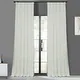 Faux Silk Taffeta Solid Blackout Single Curtain Panel - Thumbnail 6