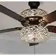 Olivia Oil Rubbed Bronze Finish/ Crystal 52-inch LED Ceiling Fan - 52"L x 52"W x 18.25"H - 52"L x 52"W x 18.25"H - Thumbnail 0